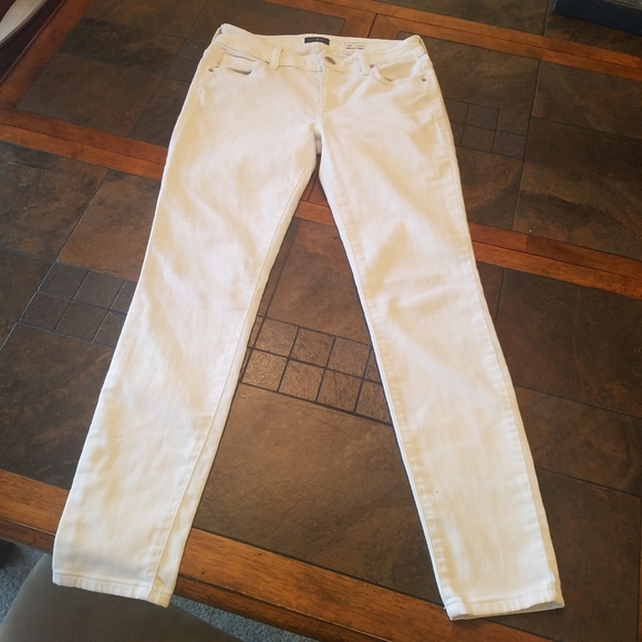 JACOB DAVIS Uma Ankle Skinny Jean White Stretch Size 26 - Picture 2 of 8